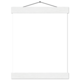 Poster prémium en papier mat avec baguettes de suspension
